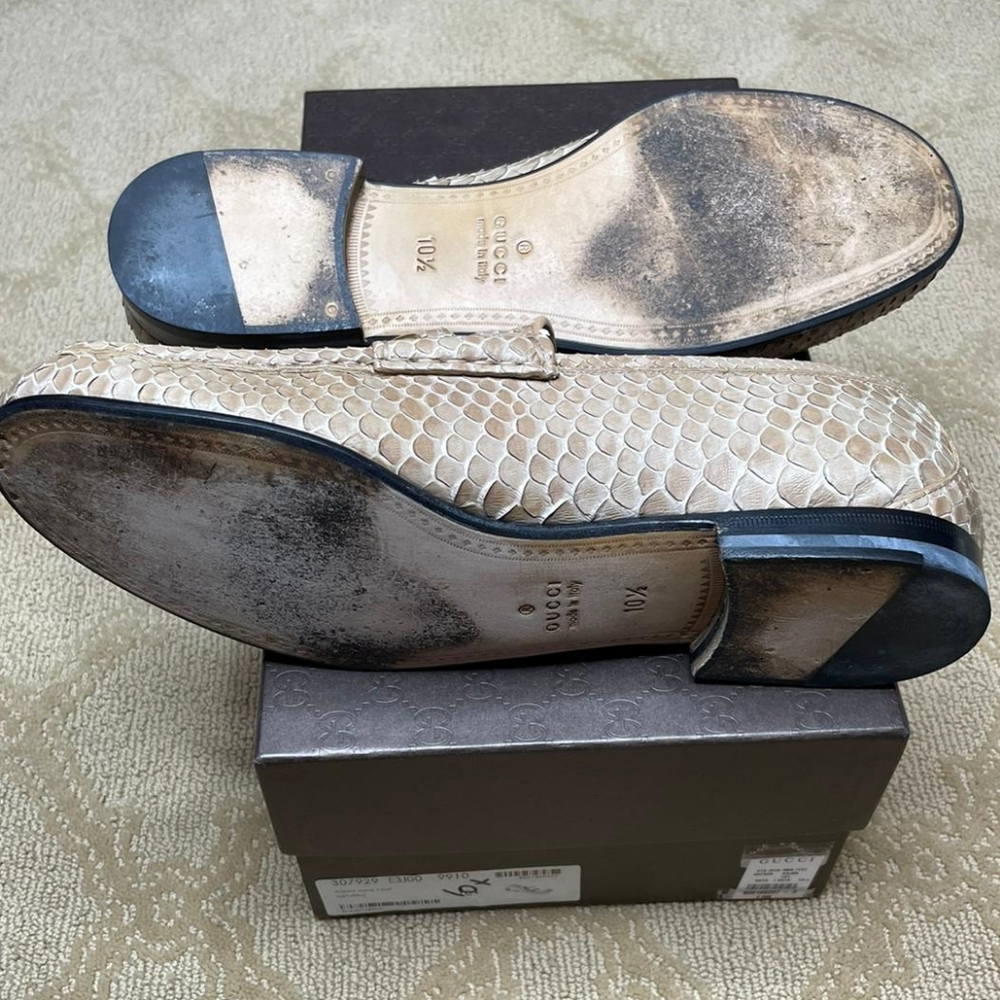 Authentic Gucci Real Python Slip Ons - image 5